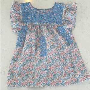 Floral Blue and Pink Dress